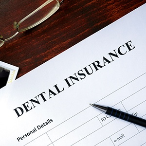 an empty dental insurance claim form